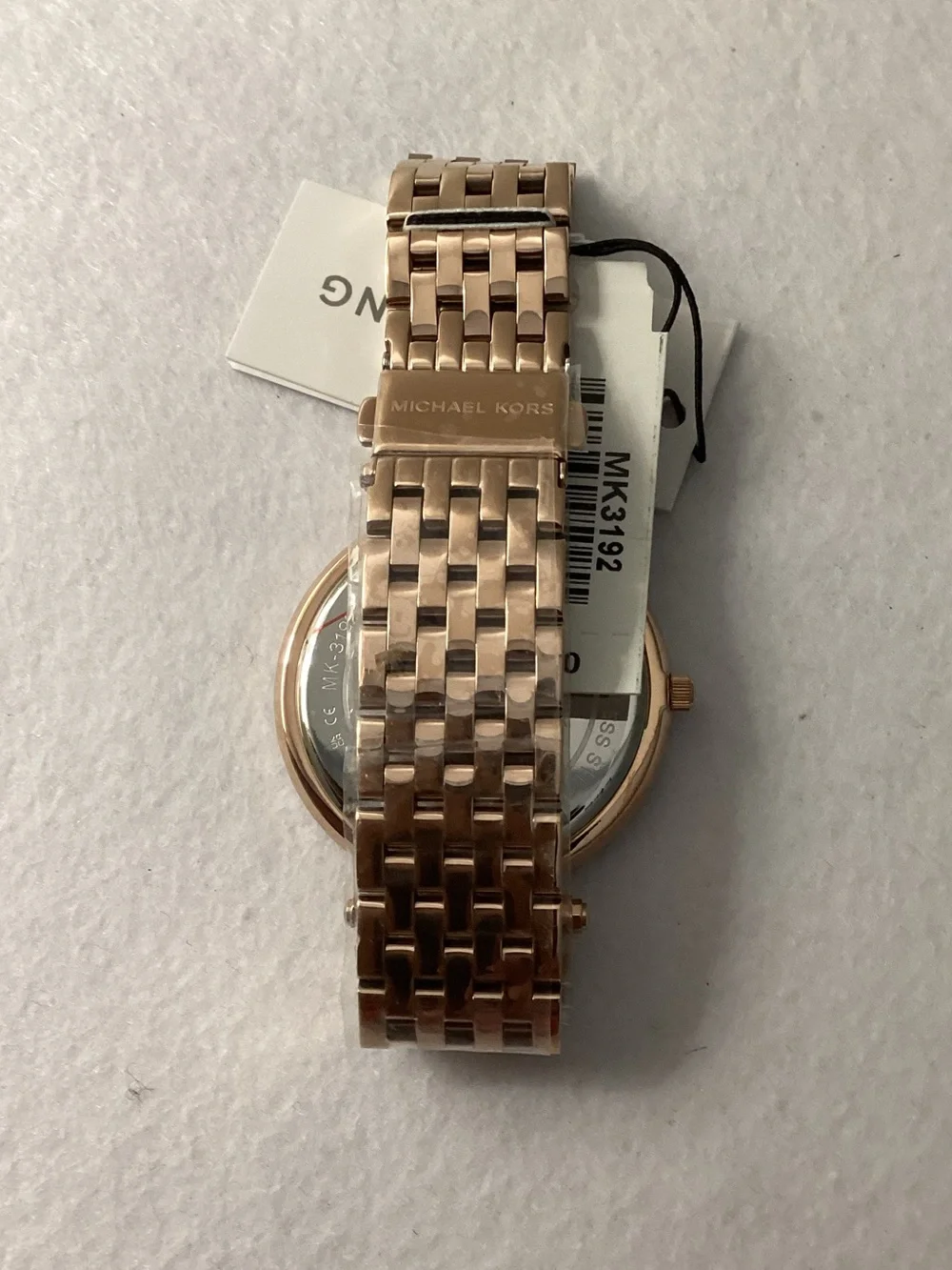 Michael Kors Darci Rose Gold-Tone Stainless Steel Bracelet Watch 39mm MK3192